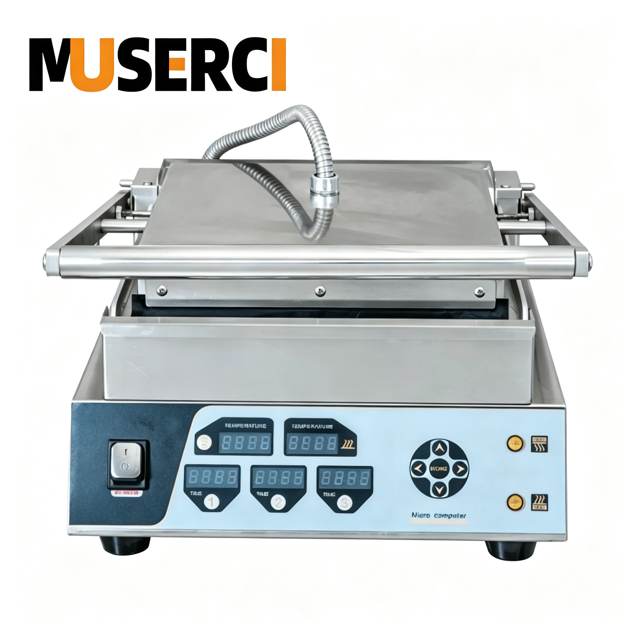 Commercial Countertop Electric Griddle with Auto Clamshell