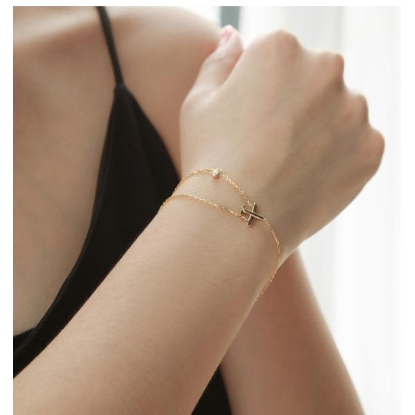 Браслет 0.05ct диаманта золота 18k ODM 17cm вокруг пряжек кольца