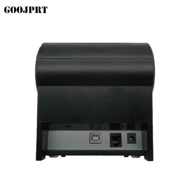 Qualily pos 58mm thermal receipt printer with auto cutter usb and lan port high printing speed with one year warranty