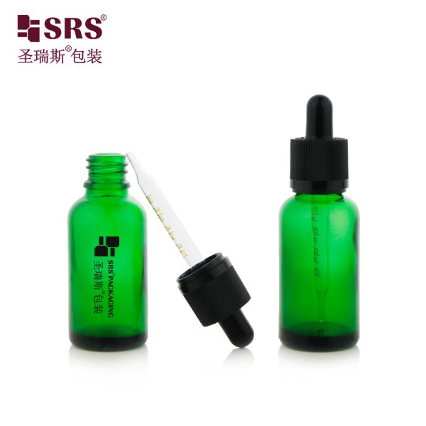 Hot Selling Glass Dropper Bottle for Skincare Essential Oil with Press Screw Tamper Evident