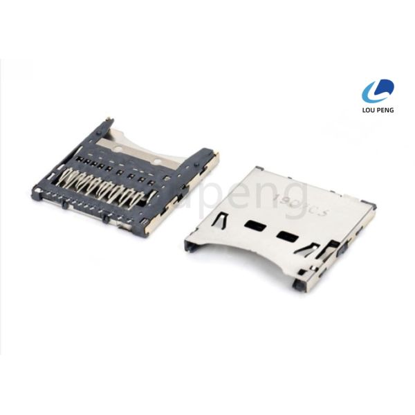 card detect switch True Micro SD Holder Connector Contact Resistance 40 Megohms Max Card Push Insertion Out Force 0.7 to 1.20kgf ideal for secure data connection