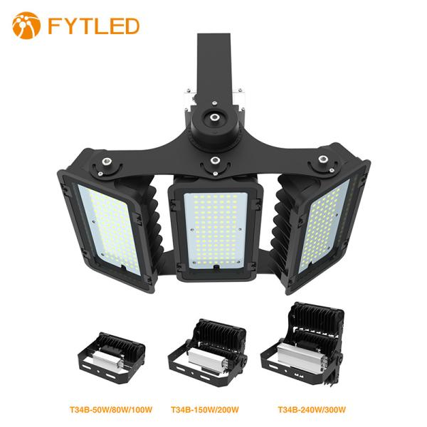 CRI80 80W Outdoor LED Flood Lights DALI AC110-277V High Luminous T34B
