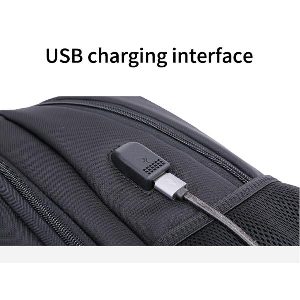 Vente directe d'usine logo personnalisé durable avec USB Sac scolaire Voyage Sac à dos d'entreprise