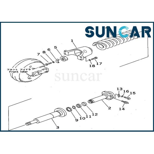 208-30-64130 набор обслуживания KOMATSU набора уплотнения регулятора следа приспосабливает цилиндр PC410-5