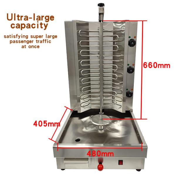 Electric Countertop Grill Kebab Machine for Perfectly Cooked Shawarma Every Time