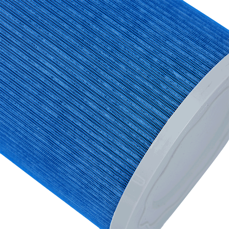 Blue Auto Car Air Filter Elements Replacement For Allergens Pet Dander