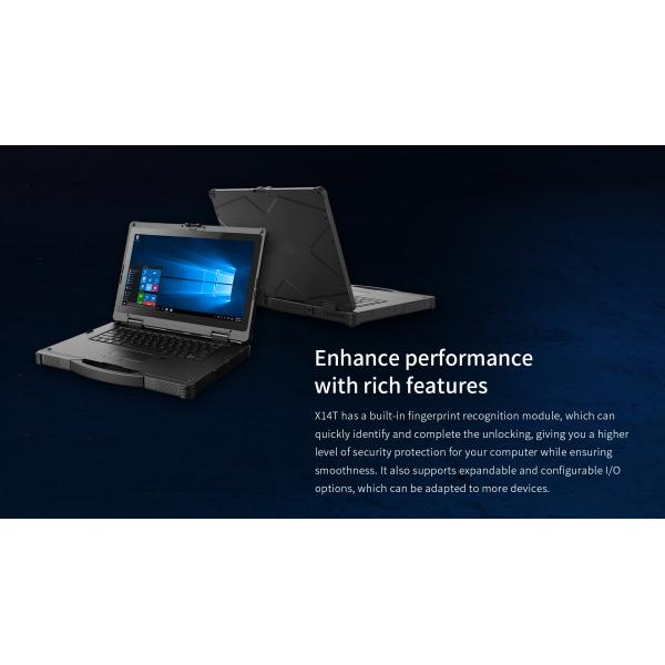 14-дюймовый прочный ноутбук Win 10 IOT/Win 11Pro/Win 11Home GNSS Опциональный GPS Beidou включен