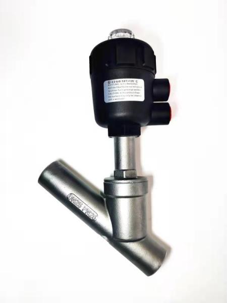 DN15-DN80 Ferro inoxidável 304 Fio de vapor pneumático tipo Y válvula de assento de ângulo para farmácia de desinfecção