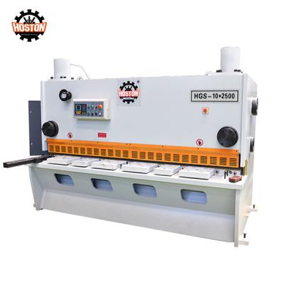 Máquina hidráulica de corte de chapas de metal de alta precisão de 10x2500 mm com certificação CE