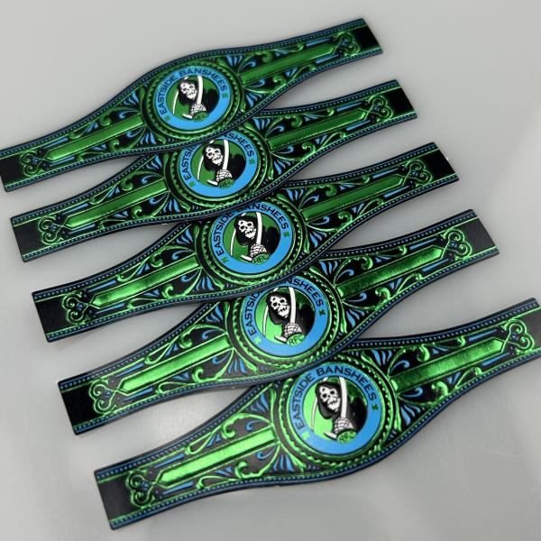 2025 Premium Custom Cigar Ring Label Sticker Waterproof Personalized Branding OEM UV Printed Cigar Ring Gifts of Cigar Label Sticker