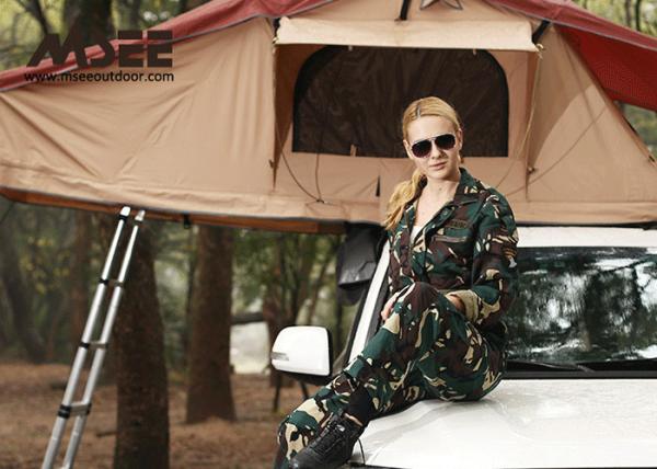 ABS Material Outdoor Camping Tent On Top Of Car , Car Roof Rack Tent Eco Friendly