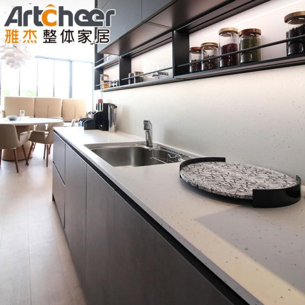 Small Room Kitchen Cabinets With Durable Aluminium Carcase And Modern I Shape Design