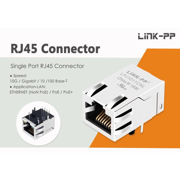 Lan 100M Rj45 соединителя держателя Pcb креста MJFR0429 LPJ16801CNL одиночный гаван поднимает интерфейс домкратом