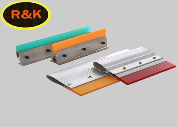 Wood Handle White Screen Printing Squeegee Blades Wear Resistant 55A-90A Hardness