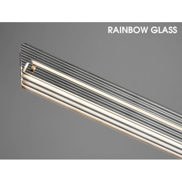 Скандинавская роскошная медная люстра современный минималист длинные полосы стекла подсветка подсветка для дома