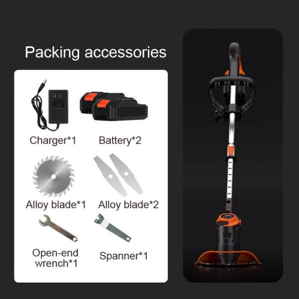 650W Power Electric String Trimmer Cordless Lithium Battery Operated