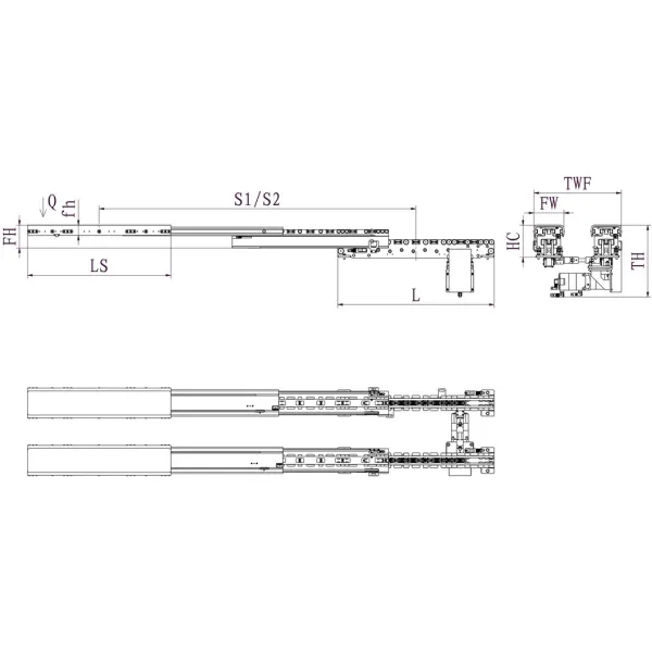 1350 X 1450MM Pallet Class Single Motor Single Motor Forklift Extended Forks
