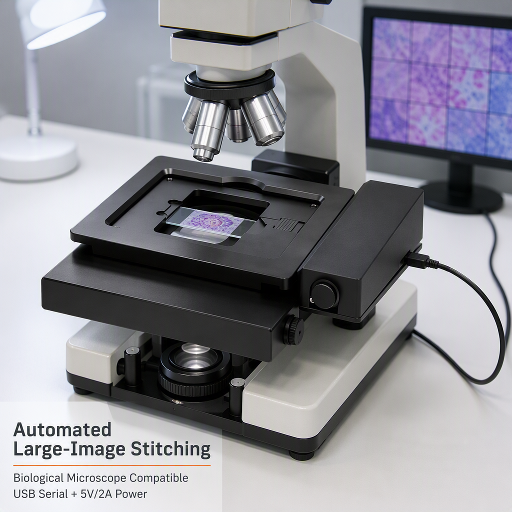 Manufacturer XY Motorized Microscope Stage USB Integrated Power for Bio Image Stitching MSS-A-YZ9171
