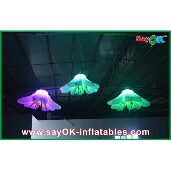 Вися украшение освещения цветка раздувное, раздувные украшения Кристмас