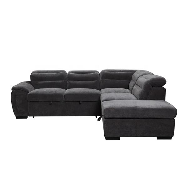 Wholesale Italian furniture sofa set Modern L shape fabric living room corner sofa bed