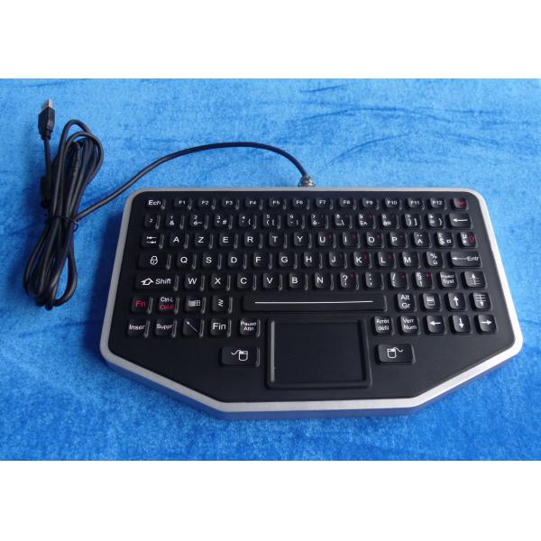 Teclado industrial do silicone liso do Desktop, teclado numérico da borracha de silicone com alojamento opcional