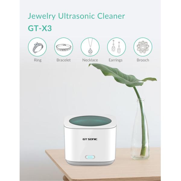 небольшой ультразвуковой уборщик ювелирных изделий 20W с переходником 12V 5A
