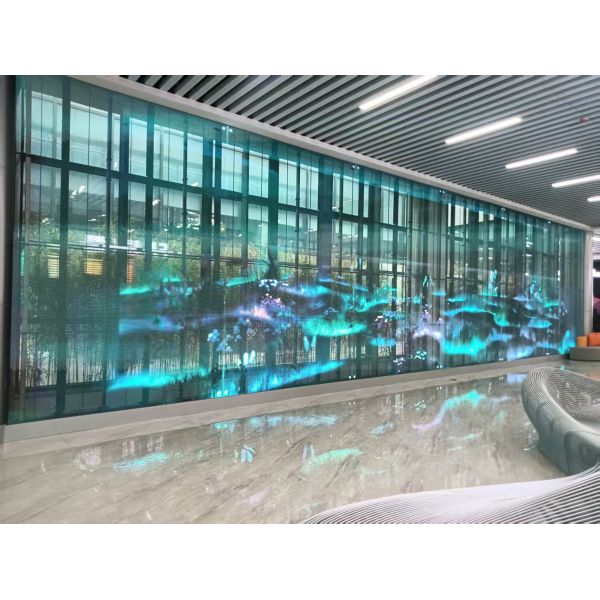 New Arrival Customized Indoor Transparent LED Video Display Grille Display Screen for Advertising