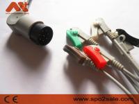 Nihon Kohden OEC-6102A, OEC-6105A, OEC-6120A, OEC-6120J, grampo 5Lead compatível de OEC-6120K Direto-conecta o cabo de ECG