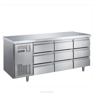 A Special Fridge of Restaurant Kitchen Under Bench Drawer