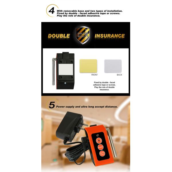 Дешевая беспроводная система пейджера с длительным приемным расстоянием кнопка вызова аварийной сигнализации для пожилых людей