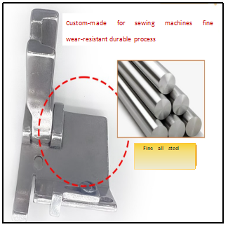 T9 Unibersal Press Foot Adjustable Rolled Edge , Folded And Wrapped Edge Three In One Multi-Functional Press Foot