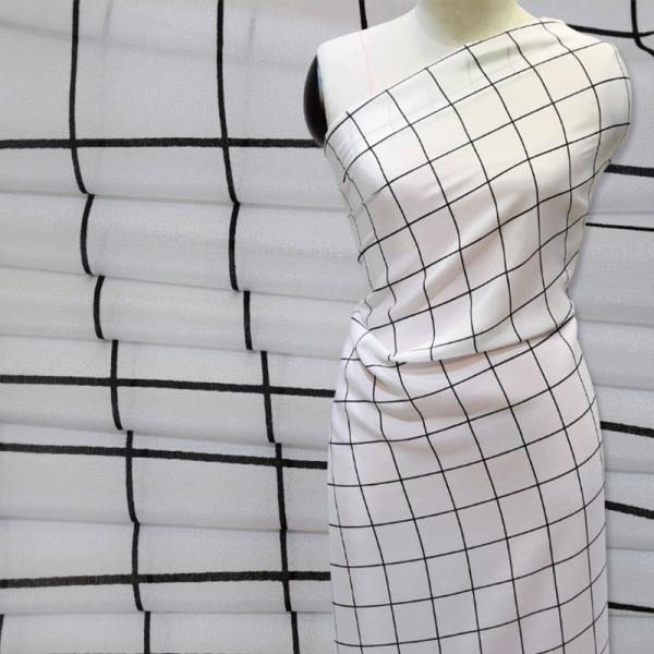 Напечатанная геометрическая диаграмма цветки листает ткань шелка пункта 100% чистая