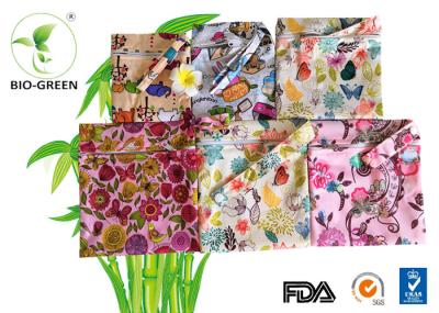 Babies Colorful Waterproof Wet Bag , Multi Functional Reusable Diaper Wet Bag