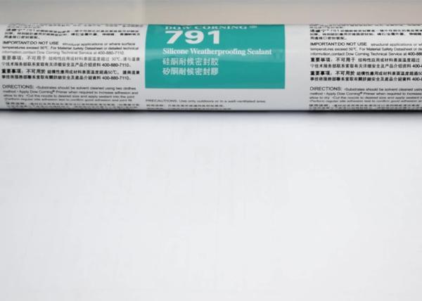 791 Weatherproofing One Part Neutral Curing Silicone Sealant White For Glass