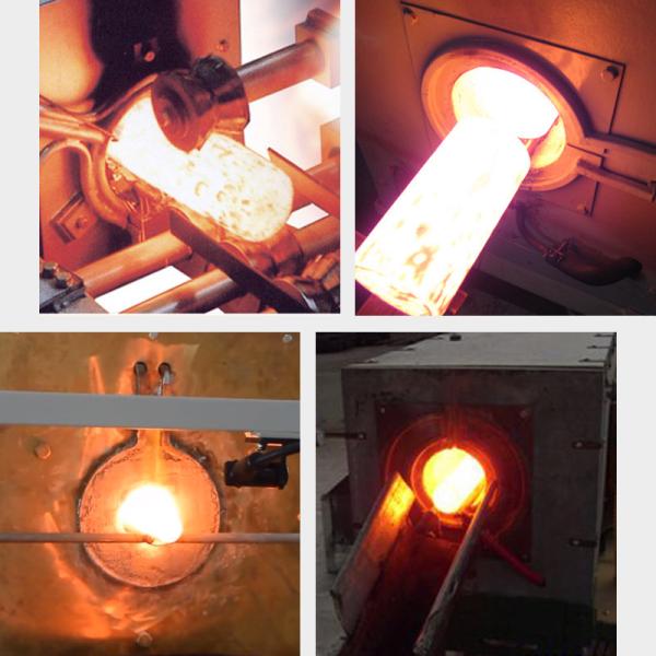 Machine de chauffage par induction de 100 kW pour la métallurgie des métaux - Traitement thermique des tiges de fer, des plaques d'acier et des autres métaux