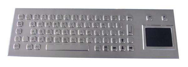 Panel Mount IP67 Dynamic Washable Vandal Proof Stainless Steel Industrial Keyboard