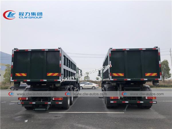 Rolo de Sinotruk Howo 336hp 20m3 no rolo fora do caminhão de lixo