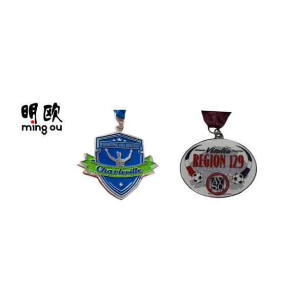 Sport Running Custom Award Medals For Champion 850*20 mm lanyard Attachment