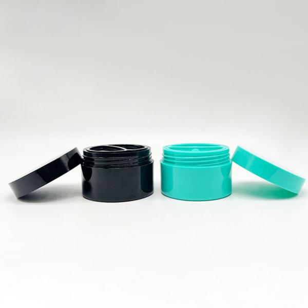 50+50g Matt PP Plastic Cream Jar with Spoon and Double Shell for Cosmetic Packaging with 20 Days Lead Time