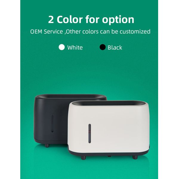 Hot Sale 240ml Ultrasonic Remote Control Household Essential Oil Diffuser with 3D Flame Light Fire Flame Effect Aroma Diffuser