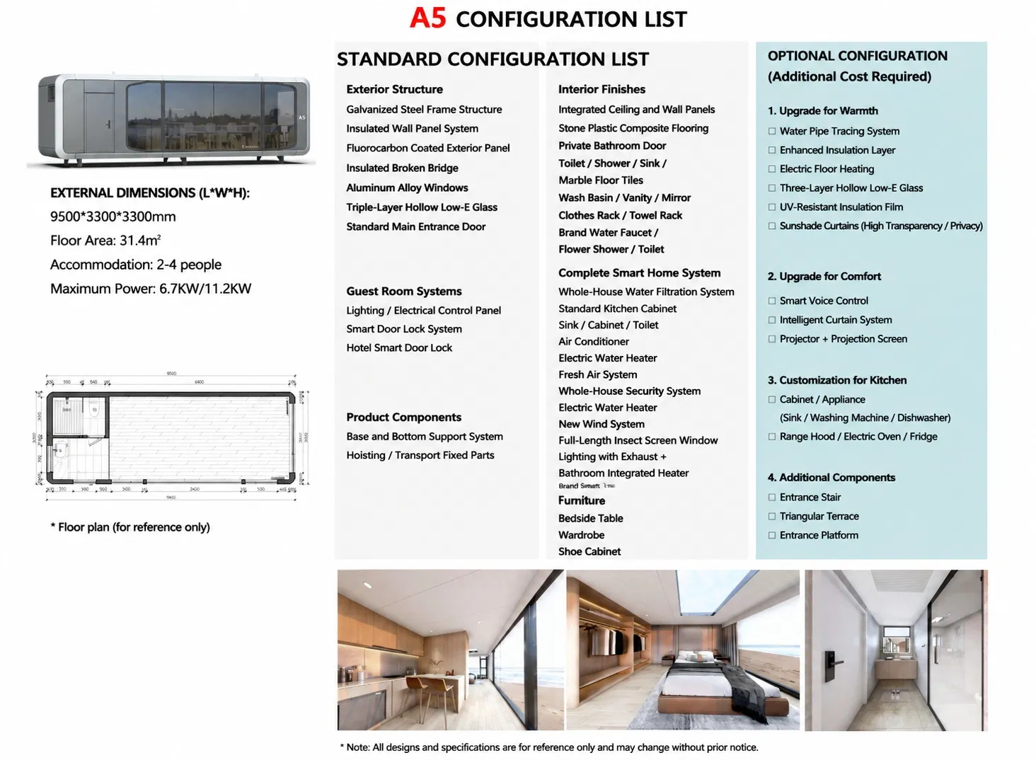 Luxury Space Capsule House Modular Prefab Cabin for Mountain Resort Forest Camping Hotel Tourist Attraction Accommodation Project