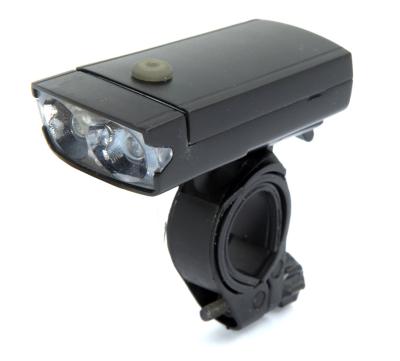 Black Frame Rechargeable Front Bike Light Small Size 120LM Lumens For Cycling