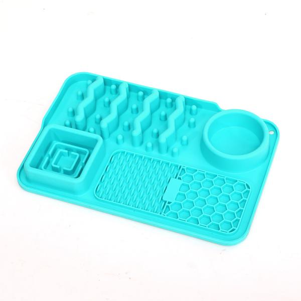 Customizable Silicone Pet Bowl Lick Mat for Slow Eating and Anti-Obesity Training