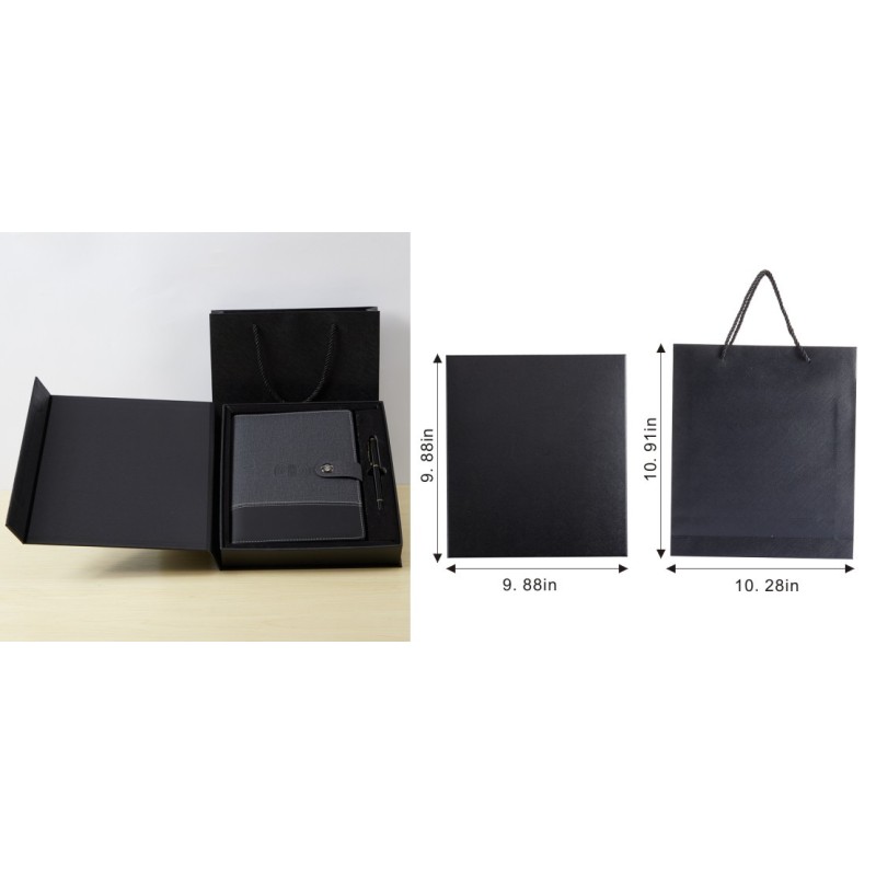 Wireless Charging Leather Power Bank Notebook Loose Leaf A5 Personalised Custom Print