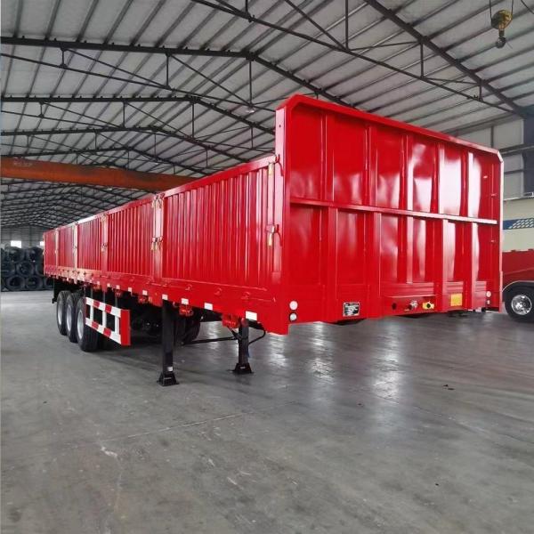 3 Axle 40 50 60 Ton Fence Side Wall Cargo Trailer with Jost 2.0 or 3.5 Inch King Pin