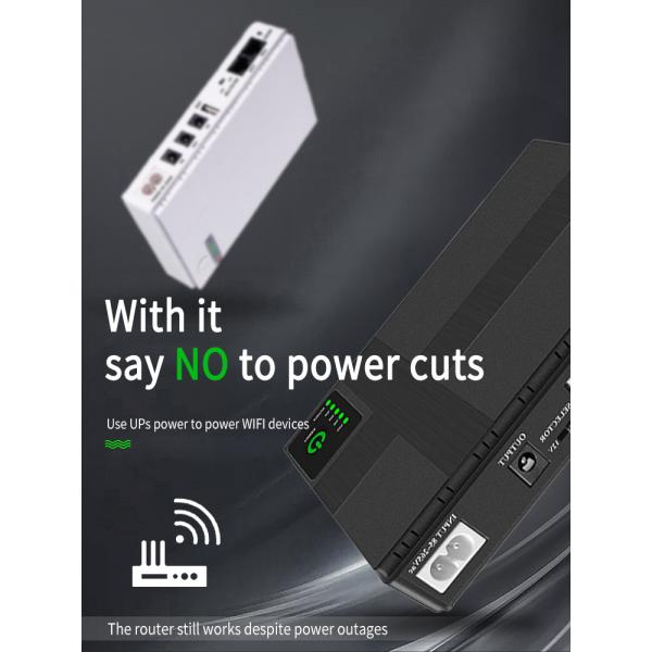 Запас аккумулятора 10400mah Mini Ups 12v Для питания Wi-Fi маршрутизатора 36W