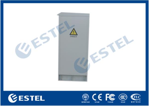 Single Wall Steel IP55 Outdoor Power Enclosure Rainproof Power Supply Cabinet