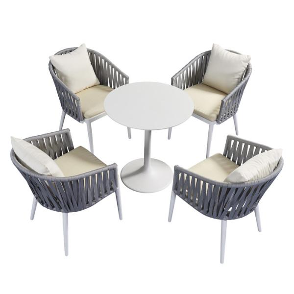 100% Polyester Patio Rope Furniture Outdoor Leisure Chairs