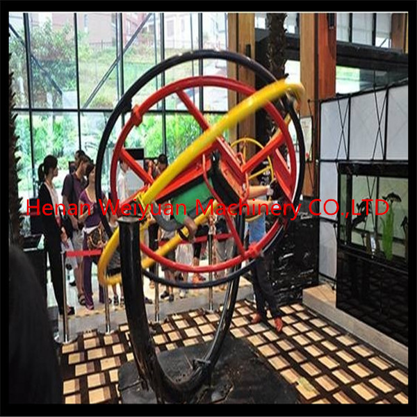 new model 1 seat   carnival rides portable human gyroscope ride for sale