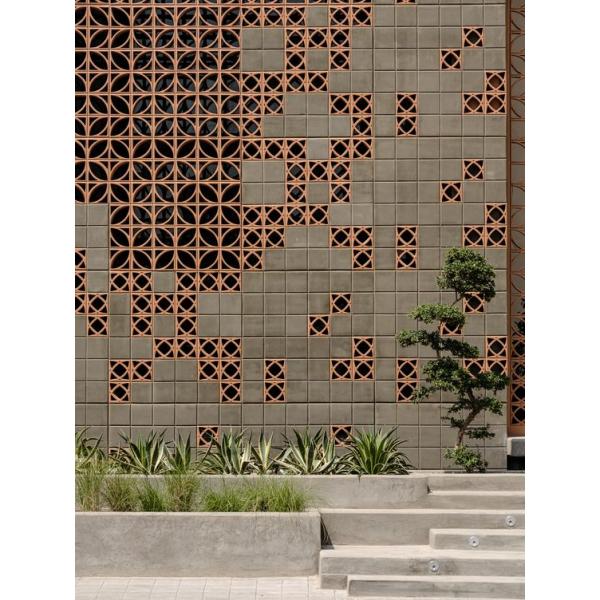 Блоки стены ветерка терракотовой плитки стены украшения Unglazed красные